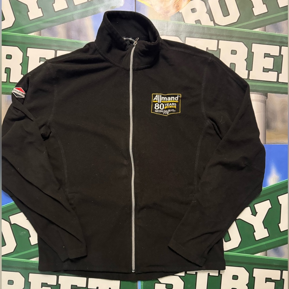 Allmand port authority fleece Black Jacket with Logo